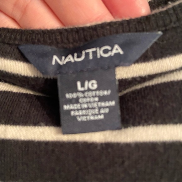 Nautical striped  women’s top in size large - Picture 6 of 9